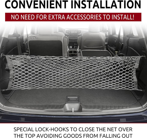 TrunkNets Inc Envelope style trunk cargo net for Honda Pilot 2016 2017 2018 2019 2020...