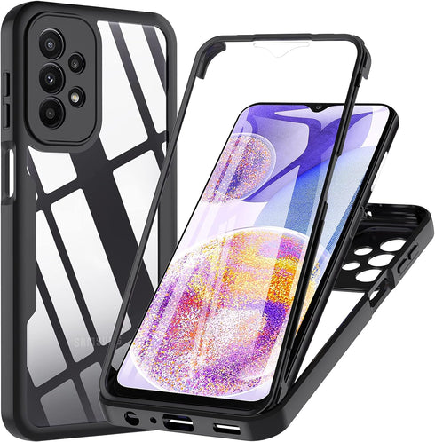 Hensinple Samsung Galaxy A23 5G Case,Galaxy A23 5G Phone Case with Screen Protector, Rugged Protective 360° Full-Body Shockproof Heavy Duty Soft F...