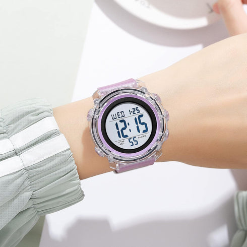 Gosasa Outdoor Sport Women Watches Fashion Ladies Casual Watch Calendar Week Display Alarm Waterproof Rubber Strap LED Digital Watch...