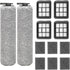 12 PCS Replacement Brush Roller Filter Set Compatible with Bissell HF3 3649A Vacuum Cleaner, Efficient Cleaner Filter Set Compatible with HF3 - In...