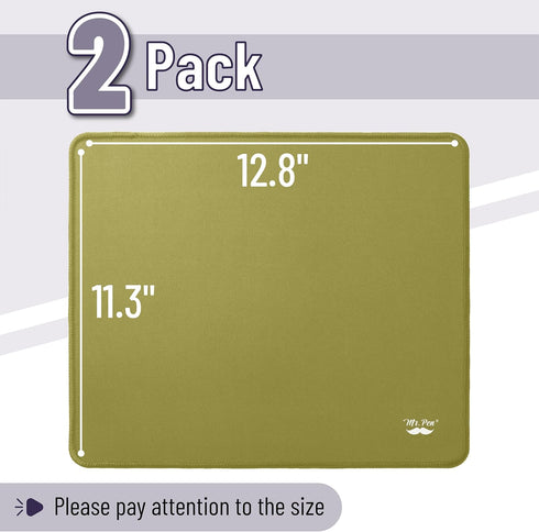 Mr. Pen- Mouse Pad, 12.8"x11.3", 2 Pack, Green Mouse Pads for Wireless Mouse, Computer Mouse Pad Gaming, Mouse Pad for Laptop, Gamer Mouse Pad, Pa...