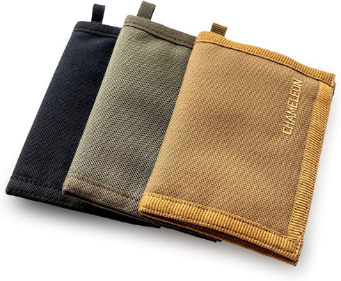 Chameleon Bifold Mens Wallet-Military Tactical Men Wallet- Canvas Thin Front Pocket Travel Bi-Fold Wallet-Best Nylon Travel Pouch...