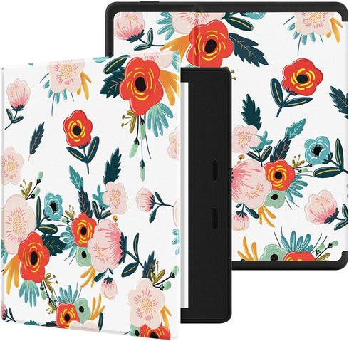 Ayotu Colorful Case for All-New Kindle Oasis (10th Gen, 2019 Release & 9th Gen, 2017 Release) PU Leather Smart Waterproof Cover,Auto Wake/Sleep,ON...