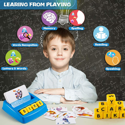 Learning Games for Kids Ages 3-8, Matching Letter Game for Kids Toys Ages 3-8 Educational Toys for 3-8 Year Olds Boys Girls Alphabet Puzzle Birthd...