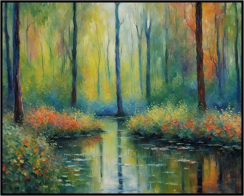 Posterizer 1 pcs- beautiful jungle trees scenary landscape 4-Landscape & Nature Art-Floral Botanical Art- Decor for Home & Office- unframed wall a...