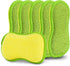 Multi-Purpose Scrub Sponges for Kitchen by SmilePowo Non-Scratch Microfiber Sponge Along with Heavy Duty Scouring Power - Effortless Cleaning of D...