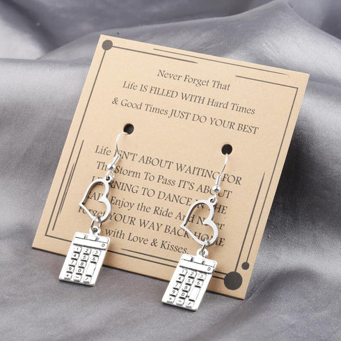 Accountant Earrings Accounting Jewelry CPA Graduation Gift Math Lover Calculator Charm Earrings...