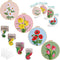 Louise Maelys 4 sets Floral Embroidery Kits for Beginners,Cross Stitch Kit for Adults,DIY Needlepoint Kits for Starters including embroidery cloth...
