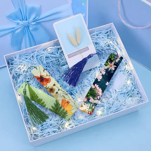 29 PCS Bookmark Resin Mold Kit,Rectangle Bookmark Silicone Molds,Resin Bookmark Molds with 20PCS Colorful Tassels for Epoxy Resin Casting DIY Book...