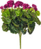 Vickerman Everyday Artificial Purple Geranium Bush 17.5" Long - Premium Faux Floral Decor for Wedding or Everyday Arrangements - Maintenance Free ...