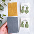 Keoker Polymer Clay Texture Sheets, Clay Texture Mat for Making Earrings Jewerly, Polymer Clay Earrings Tools (No. 7-8)...