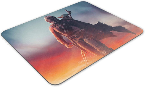 Baby Yoda and Mandalorian Mouse Pad, Rectangular Non-Slip Rubber Mouse Pad, Used for Office Work and Home Gaming Mouse Pad, 9.5 inches x 7.9” x 0....