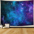 Lahasbja Galaxy Tapestry Blue Starry Sky Universe Space Tapestries Wall Hanging Mysterious Nebula Stars Backdrop for Living Room Dorm...