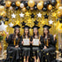 KatchOn, Black Gold and Silver Star Hanging Swirls- Pack of 30,No DIY | Black and Gold Party Decorations | Graduation Decor Class of 2025 | Gradua...