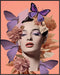 Posterizer 1 pcs-vintage pink purple collage with flowers-Art for Animal Lovers-Abstract & Modern Art-Gift for Art Lovers- UNFRAMED Wall Art...