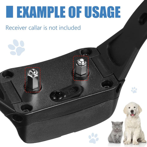 Hotop 12 Pcs Extra Contact Points Replacement Part for Dog Training Collars Pet Shock Collar Replacement Prongs with Conductive Rubber Caps for Do...