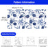 Palm Tree Leaf Navy Blue and White Floral Wallpaper Peel and Stick Tropical Wallpaper Jungle Contact Wall Paper Leaves Flower Watercolor Bathroom ...