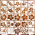 Hibiscus Stencils Flower Stencil 6inch Tropical Flower Drawing Templates Hawaii Flowers Painting Stencils for Wood Wall Canvas Furniture Porch Hom...