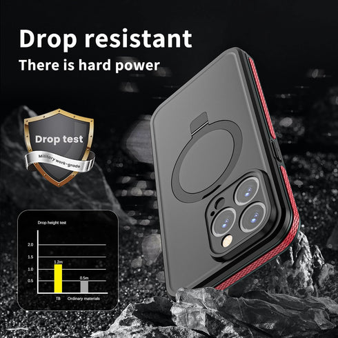 for iPhone 15 Pro Max Waterproof Case with Stand Compatible with MagSafe, Full Body Magnetic IP68 Underwater Case Built-in Screen Protector Milita...