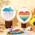 5 Set Embroidery Kit for Beginners Boho Rainbow Cross Stitch with Patterns Embroidery Hoops Instructions Embroidery Floss Needlepoint Kits DIY Adu...