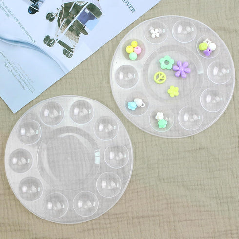 22 PCS Clear Paint Tray Palettes for Kids or Birthday Painting Party, Clear Acrylic Artist Paint Tray Palette, Clear Acrylic Oil Watercolor Craft ...