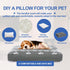Dog Bed Covers,Waterproof Dog Bed Cover Pet Bed Cover with Lovely Dog Paw Print and Double-sided Usable Design Replacement Machine Washable Pet Ha...