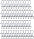 Metal Swivel Lanyard Snap Hooks and Split Key Rings Chain Hook Keychain, 100 Pieces...