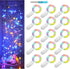 Fairy Lights Battery Operated Starry Firefly Silvery Wire String Lights 15 Pack 7.2ft 20 LED Jar Table Centerpiece for Wedding Christmas Halloween...