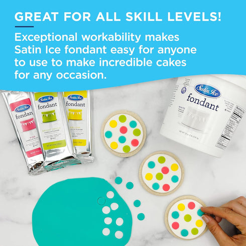 Satin Ice Fondant, Green, 4.4 Ounce...