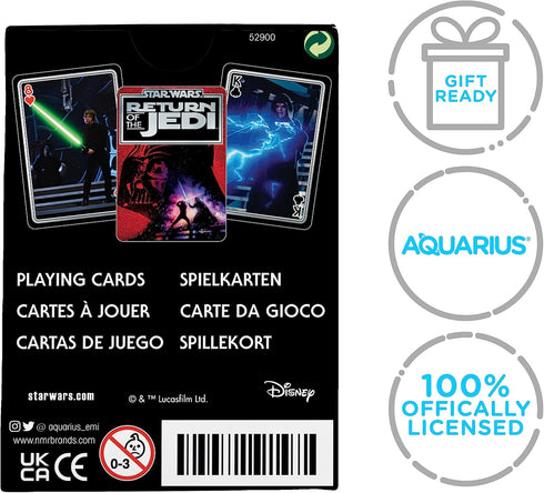 AQUARIUS Star Wars Return of The Jedi Playing Cards – Star Wars Themed Deck of Cards for Your Favorite Card Games - Officially Licensed Star Wars ...