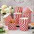 100Pcs Red Plaid Paper Baking Cups White Red Checkered Cupcake Wrappers Scalloped Edge Cupcake Muffin Cases for Party Supplies...