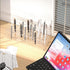 44 Holes Carts Display Stand Acrylic Pen Desk Organizer Stand Transparent Pen holder Pencils Markers Desk Stand Organizer Box Bins Pens Storage Ra...