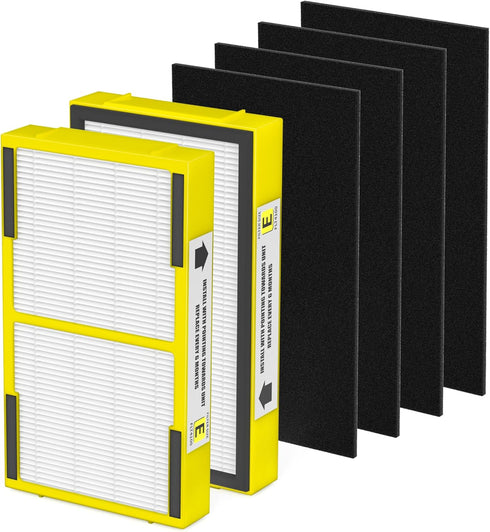 FLT4100 HEPA Replacement Filter Size E Compatible With Guardian Technologies model AC4100 AC4100CA AC4150BL AC4150PCA AC4150P Purifier,2 Pack...