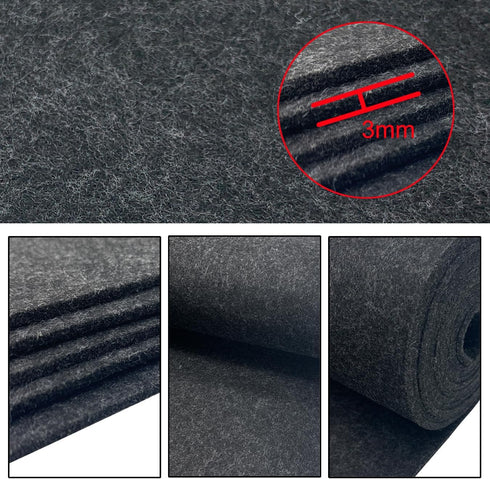 aufodara Felt Fabric 11.8 x 98.4 inch Craft Felt Fabric Roll, Felt 3mm Thick for Felt Table Mats DIY Arts & Crafts Patchwork Sewing Decorations (G...