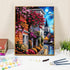 ajepon Landscape Paint by Numbers Kit,Town Paint by Number Kits for Adults,Scenery Adults Paint by Numbers Kits on Canvas without Frame Oil Painti...