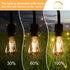 PARTPHONER LED Dimmable Edison Bulbs 6W 720LM, Vintage ST58 LED Light Bulb 2500K Amber Warm White Light 60 Watt Incandescent Equivalent E26 Base, ...