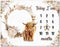 Boho Floral Baby Monthly Milestone Blanket Neutral Bohemian Photo Prop Blanket Personalized Highland Cow Baby Present Pampas Grass Ideas for Baby ...