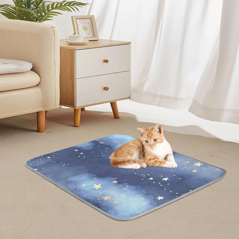 Dog Cooling Mat Ice-Cold Pad for Cat Medium Pet Summer Sleeping Mat Cute Travel Cooling Fiber Cool Down Breathable Comfortable Folding Storage Sta...