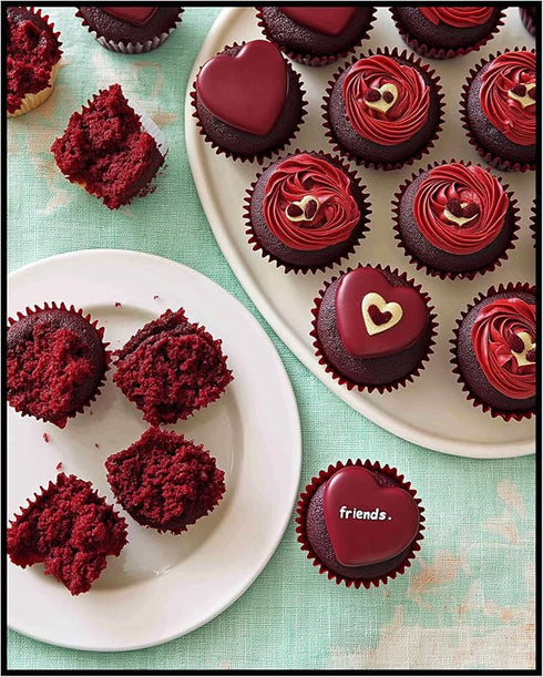 Posterizer 1 pcs-batch of Valentine’s Day cupcakes cute poster -1-Romantic Art-Holiday Poster Collection-Gift for Couples boyfriend girlfriend Hus...