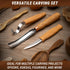 BeaverCraft Wood Carving Knives Kit Spoon Carving Tools S14 - Spoon Hook Knife Wood Carving Chisels Set Bowl Gouge - Whittling Knives Whittling Ki...