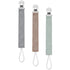 Ali+Oli Linen Strap Pacifier Clip (Forest) Set of 3 (10" x 1") Baby Pacifier Holder for Newborn Pacifiers & Teethers, Binky Clips, Silicone-Free P...