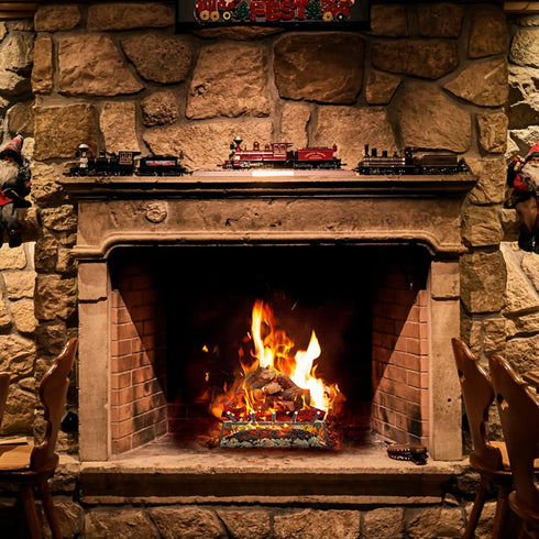 Skyflame Glowing Embers Rock Wool Mixed with Vermiculite for Vented Gas Fireplaces | Fake Coals for Use with Gas Logs, 6 Oz Bag...