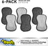 Fresh Regular Professional Microfiber Scrub-N-Wipe Sponge Pads, Fabric Treated with SILVADUR Advanced Odor Control Technology and Charcoal-Infused...
