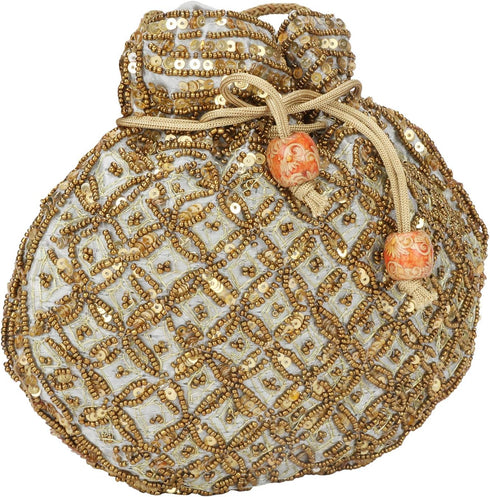 Indian sequence Potli Bag/wedding purse/jewelery purse for girls & women...