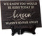 We Know You Would Be Here Today Wooden Wedding Memorial Plaques for Loved Ones Lost in Memory, Table Wedding Sign for Home (Classic Style)...