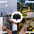 ABS IP67 Waterproof Dustproof Electrical Junction Box, with 15A 600V Barrier Terminal Cable Connector, 1 in/3 Out Power Junction Box?3.93 * 2.67 *...