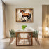 Posterizer 1 pcs- Beautiful brown horse oil painting style-Art for Animal Lovers- Gift for Men Women Entrepreneur Teens-decor for Bedroom, Office,...