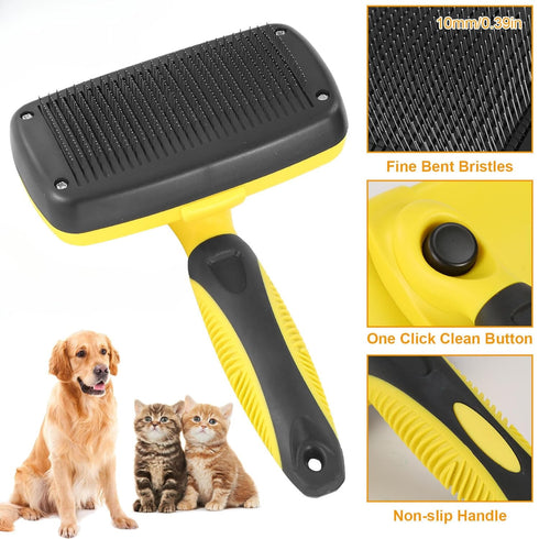 Undercoat Pet Grooming Deshedding Tool Cleaning Brush Regular for Dog or Cat (Pack of 1)...