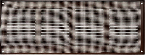 Vent Systems 16" x 6'' Inch Brown Air Vent Cover Metal Air Return Grill with Built in Pest Guard Screen HVAC Vent Cover for Home Improvement Vent ...
