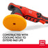 Griot's Garage Orange Foam Correcting Pads for Car Polishing and Detailing, Removes Light to Moderate Paint Defects, Durable, Machine-Washable, 10...